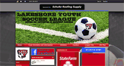 Desktop Screenshot of lakeshoreyouthsoccer.com